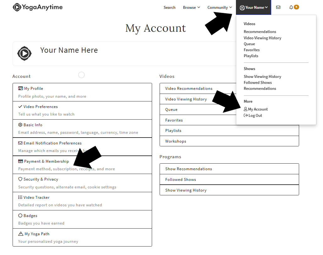 My Account Select Payment and Membership.png