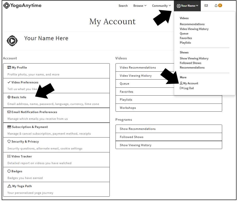 YA My Account Dropdown Select Basic Info.png