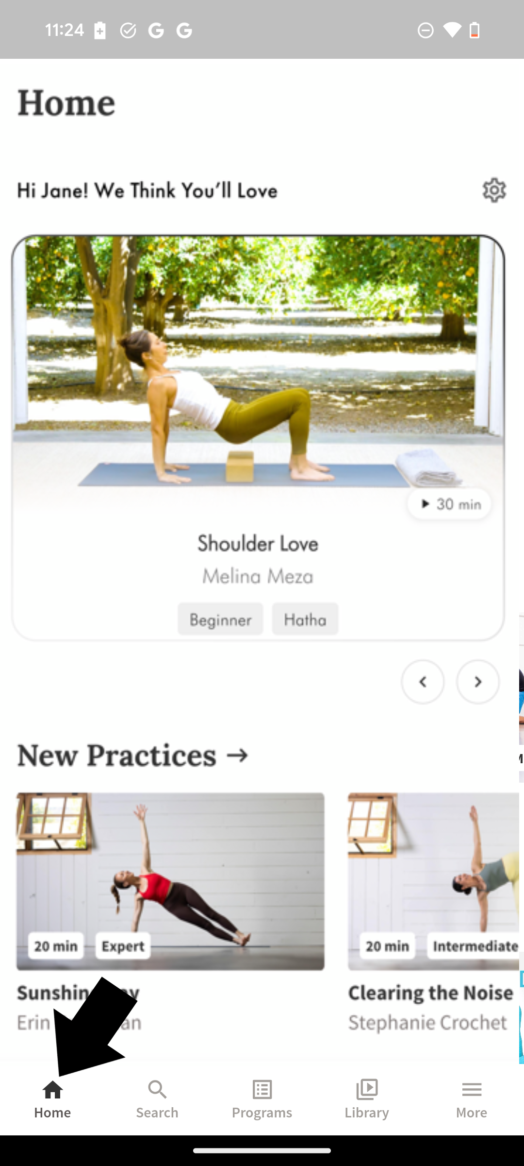YA Android Home Screen Select Home Tab.png